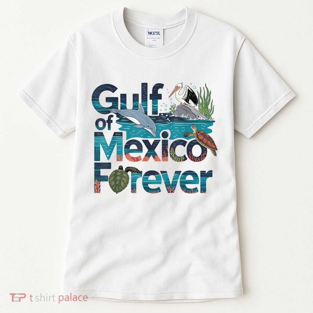Gulf of Mexico Forever Marine Wildlife Ocean Conservation Tall T-Shirt