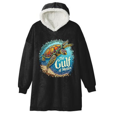 Gulf Of Mexico Turtle Hooded Wearable Blanket