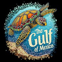 Gulf Of Mexico Turtle 7-Panel Snapback Hat