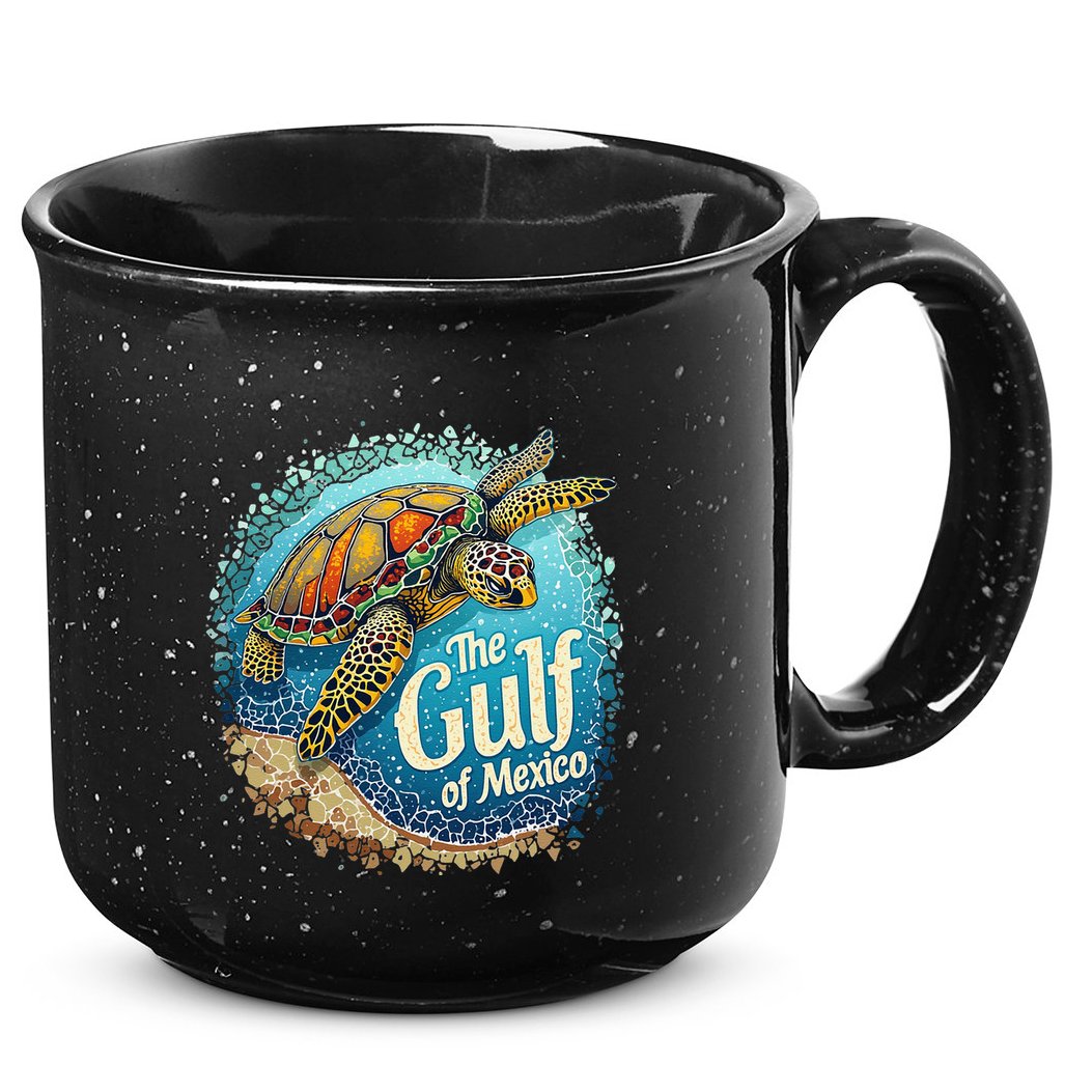 Gulf Of Mexico Turtle 15oz Campfire Ceramic Mug