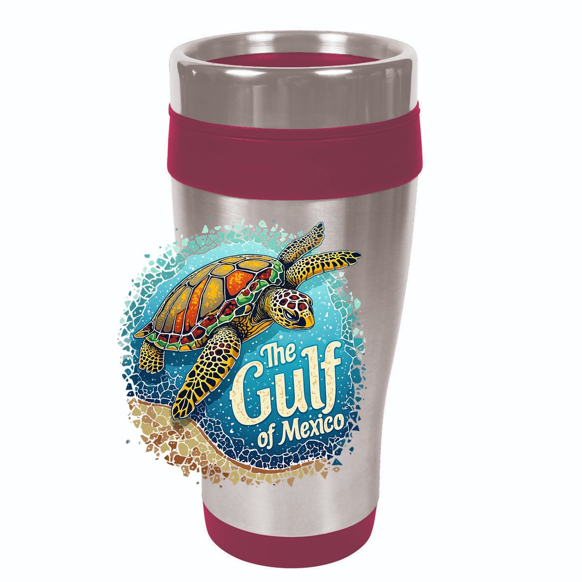 Gulf Of Mexico Turtle 12oz Stainless Steel Coffee Mug