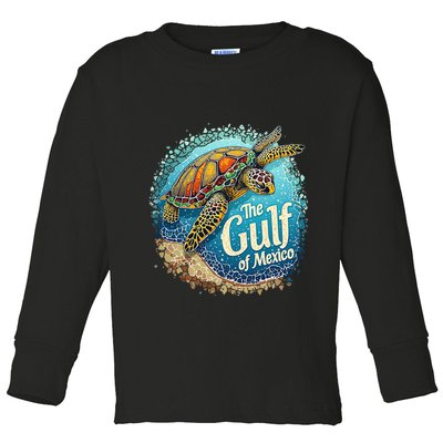 Gulf Of Mexico Turtle Toddler Long Sleeve Shirt