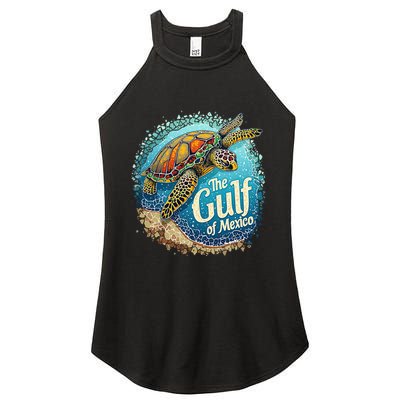 Gulf Of Mexico Turtle Women's Perfect Tri Rocker Tank