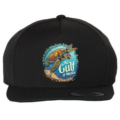 Gulf Of Mexico Turtle Wool Snapback Cap
