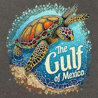 Gulf Of Mexico Turtle Cotton Canvas Backpack