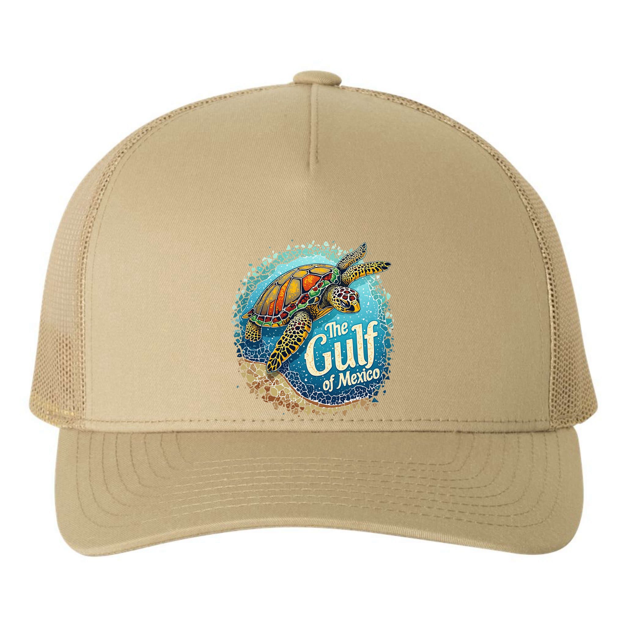 Gulf Of Mexico Turtle Yupoong Adult 5-Panel Trucker Hat