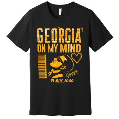 Georgia On My Mind Positive Vibes Made With Love Premium T-Shirt