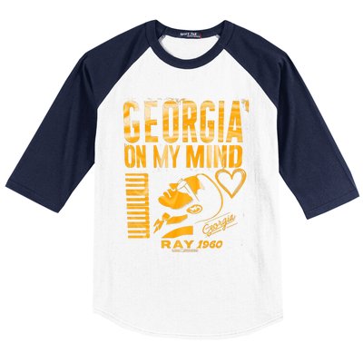 Georgia On My Mind Positive Vibes Made With Love Baseball Sleeve Shirt