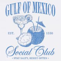 Gulf Of Mexico Vintage Gulf Of Mexico Social Club Est 1550 Doggie Tank