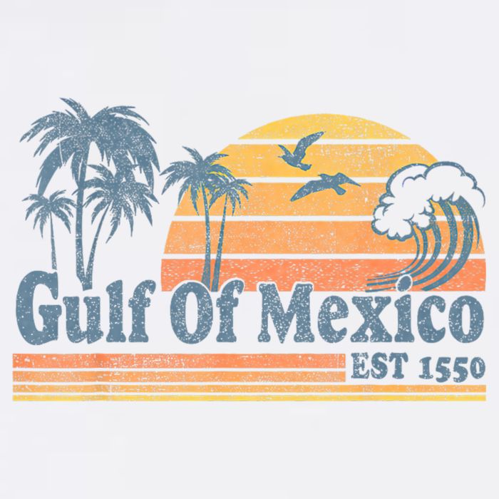 Gulf Of Mexico Est 1550 Retro Vintage Beach Gulf Of Mexico Doggie Tank