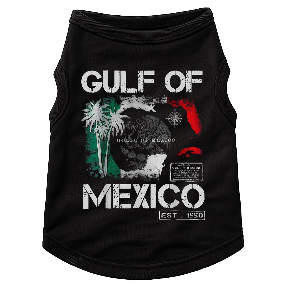 Gulf Of Mexico 1550 Forever Retro Vintage Beach Women .Png Doggie Tank