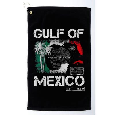 Gulf Of Mexico 1550 Forever Retro Vintage Beach Women .Png Golf Towel