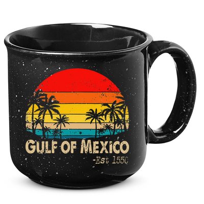 Gulf Of Mexico Est 1550 Retro Vintage Beach 15oz Campfire Ceramic Mug