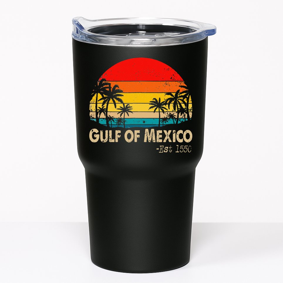 Gulf Of Mexico Est 1550 Retro Vintage Beach Tumbler