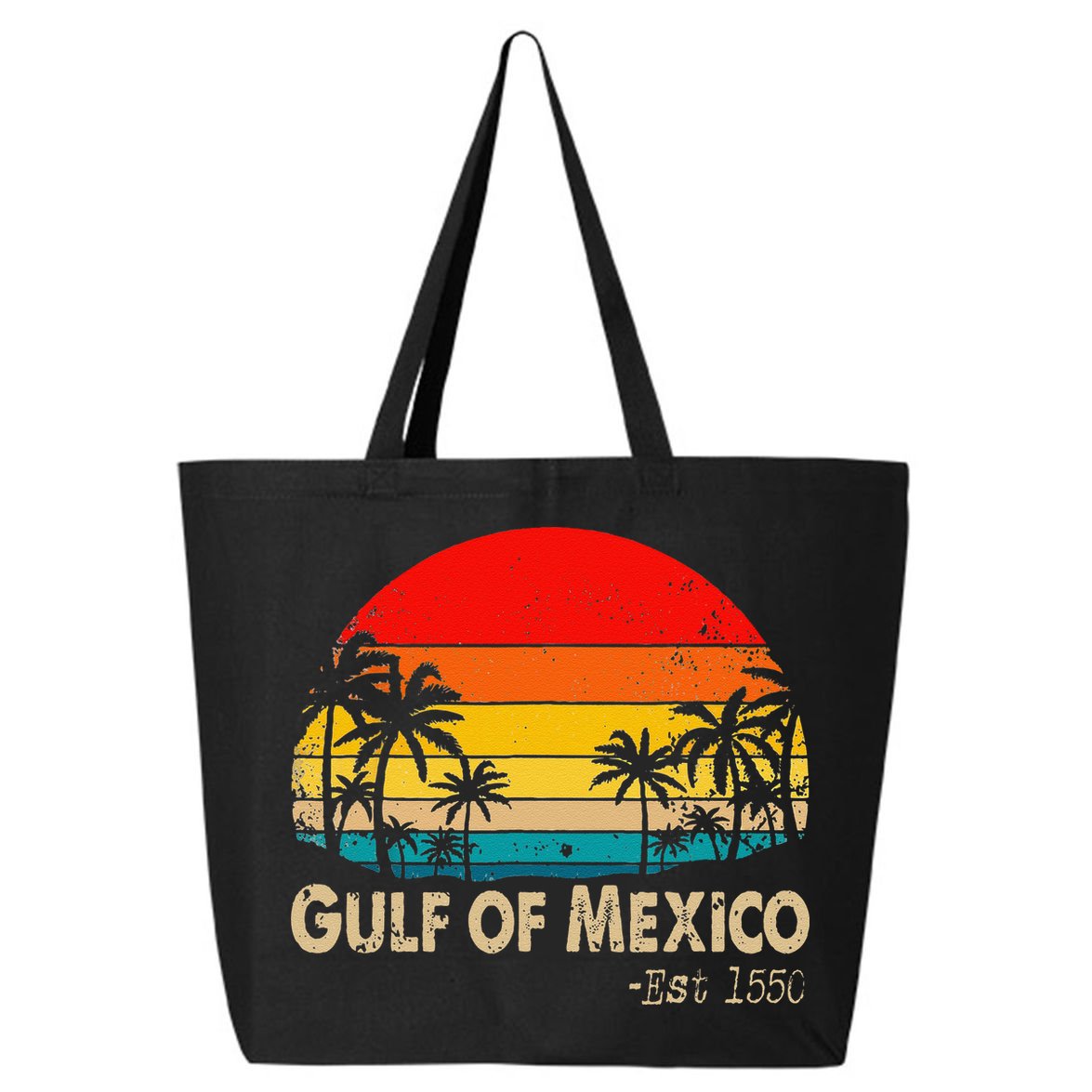 Gulf Of Mexico Est 1550 Retro Vintage Beach 25L Jumbo Tote