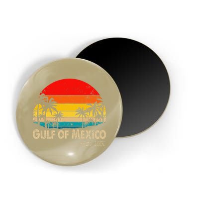 Gulf Of Mexico Est 1550 Retro Vintage Beach Magnet