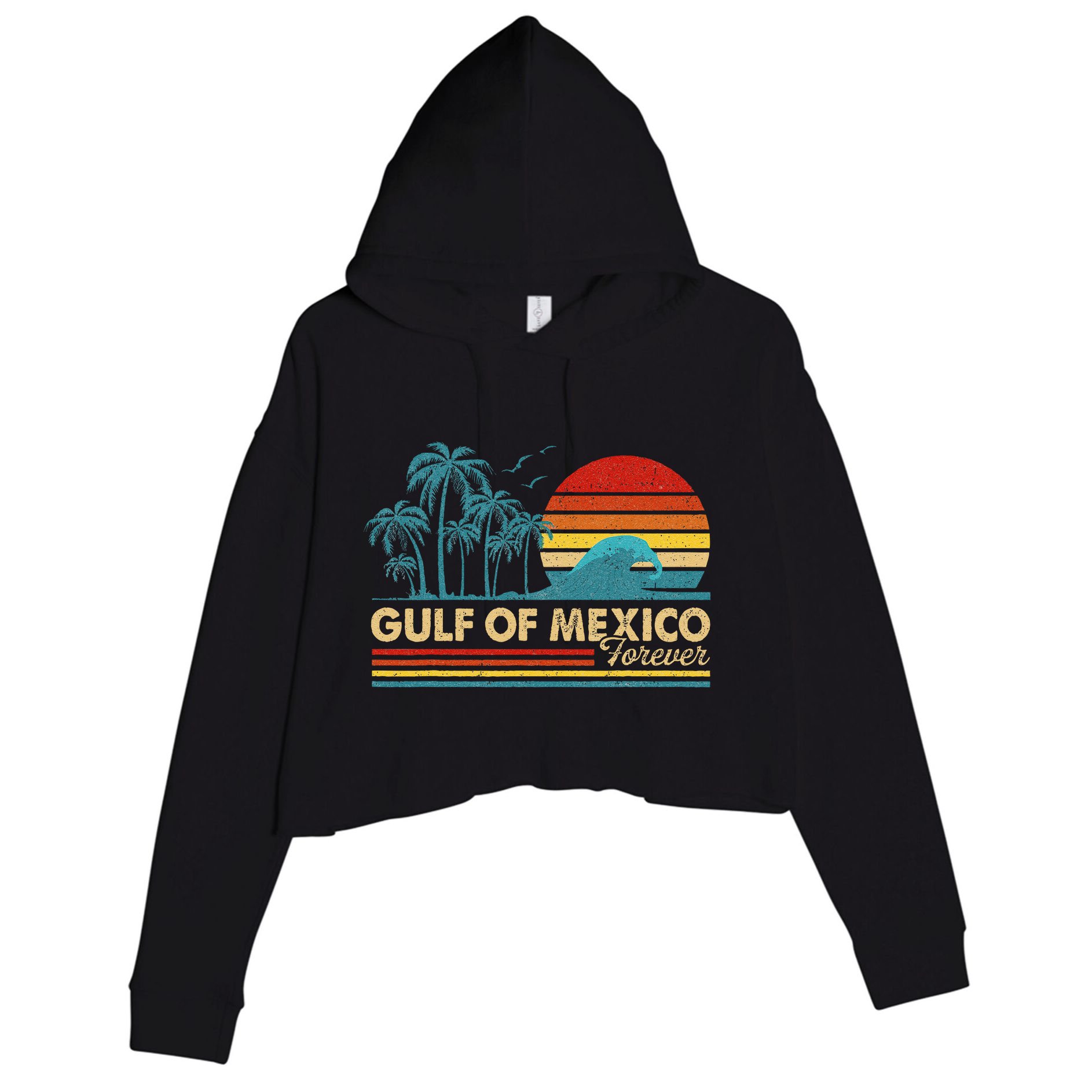 Gulf Of Mexico Forever .Png Crop Fleece Hoodie