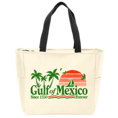 Gulf Of Mexico Mexican Flag Zip Tote Bag