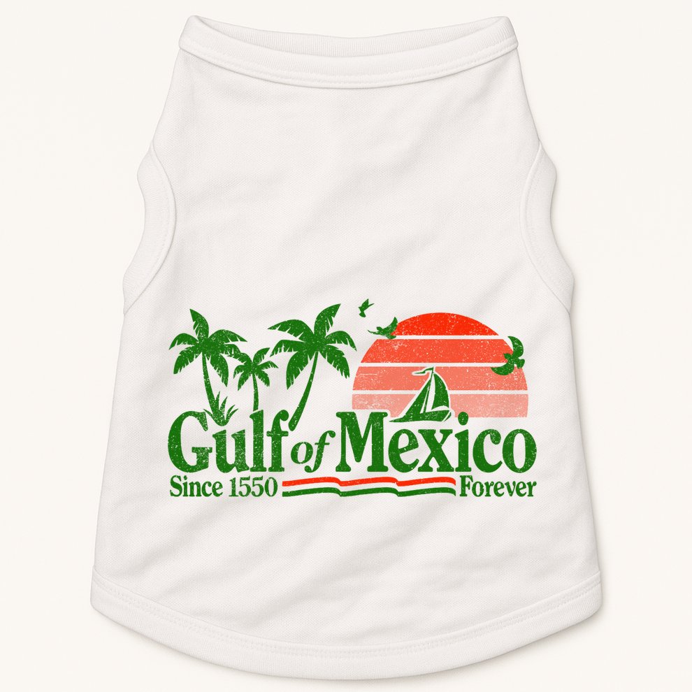 Gulf Of Mexico Mexican Flag Doggie Tank
