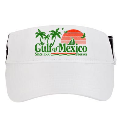 Gulf Of Mexico Mexican Flag Adult Drive Performance Visor