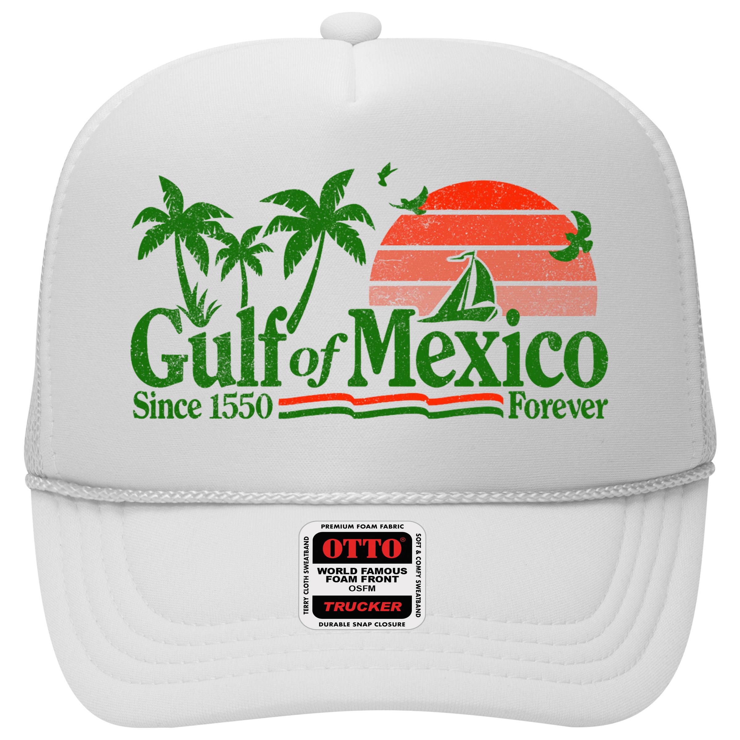 Gulf Of Mexico Mexican Flag Hat