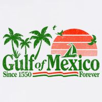 Gulf Of Mexico Mexican Flag Hat