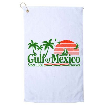 Gulf Of Mexico Mexican Flag Golf Towel