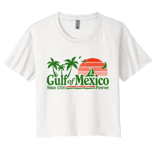 Gulf Of Mexico Mexican Flag Crop Top