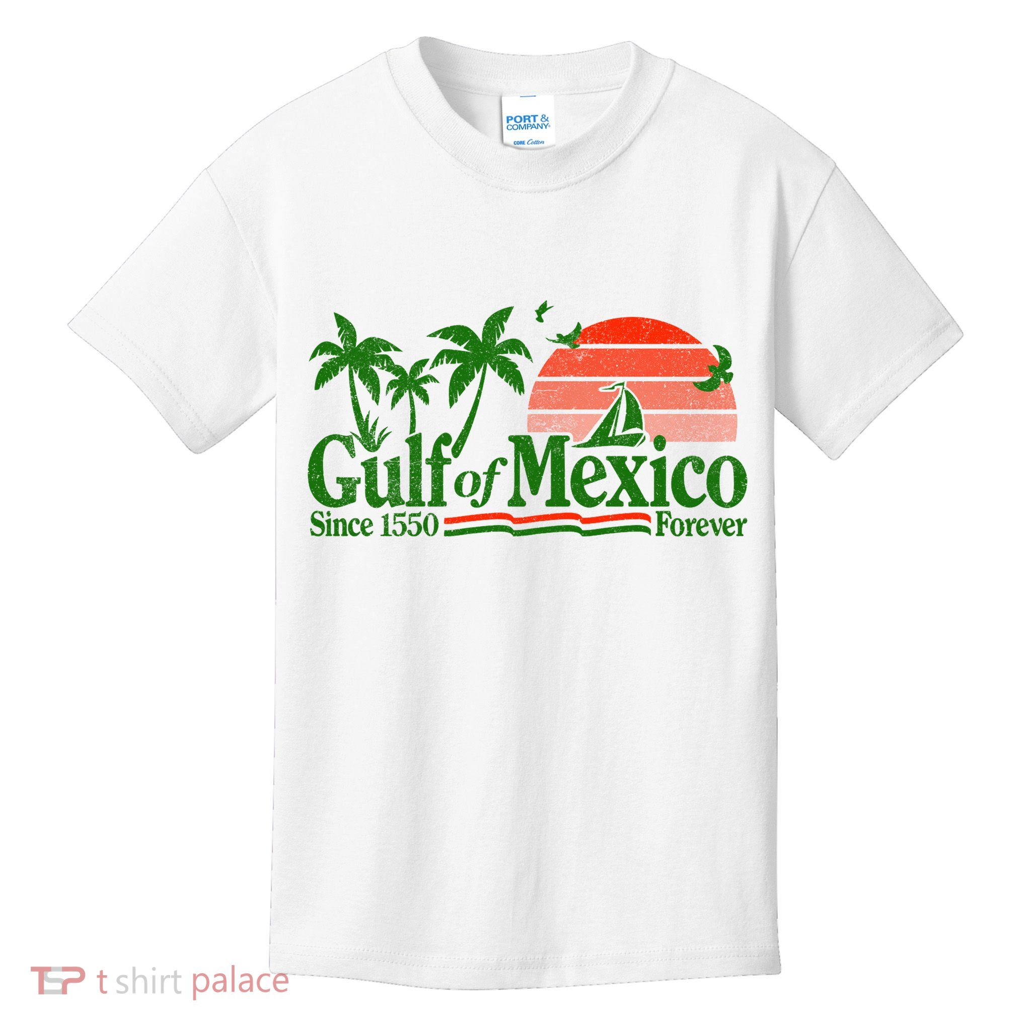 Gulf Of Mexico Mexican Flag Kids T-Shirt