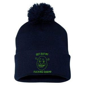 Get Out My Fucking Swamp Pom Pom 12in Knit Beanie