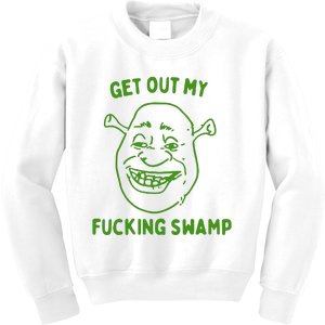 Get Out My Fucking Swamp Kids Sweatshirt