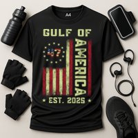 Gulf Of 'Merica US Flag Patriotic EST 2025 Cooling Performance Crew T-Shirt