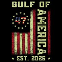 Gulf Of 'Merica US Flag Patriotic EST 2025 Cooling Performance Crew T-Shirt
