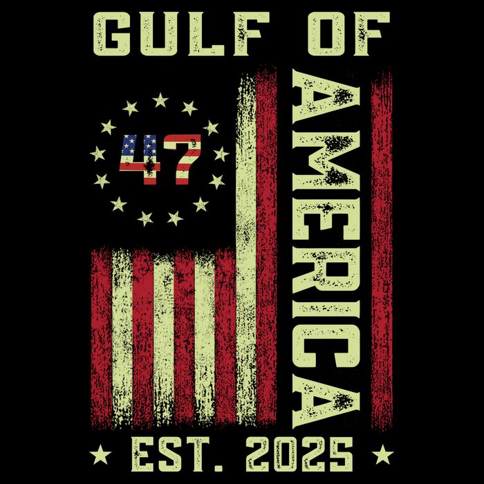 Gulf Of 'Merica US Flag Patriotic EST 2025 Cooling Performance Crew T-Shirt