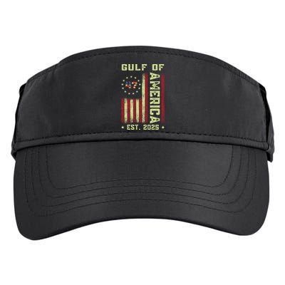Gulf Of 'Merica US Flag Patriotic EST 2025 Adult Drive Performance Visor