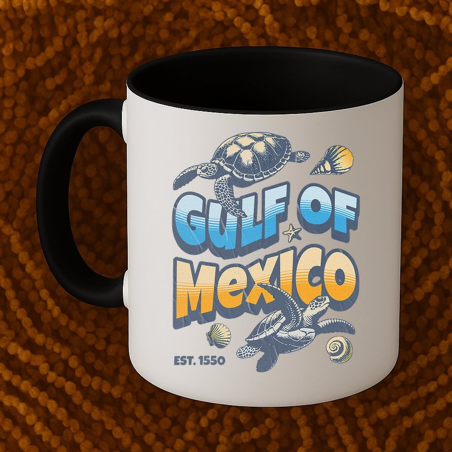 Gulf of Mexico Turtle Boho Vintage Gulf Of Mexico Forever Mug