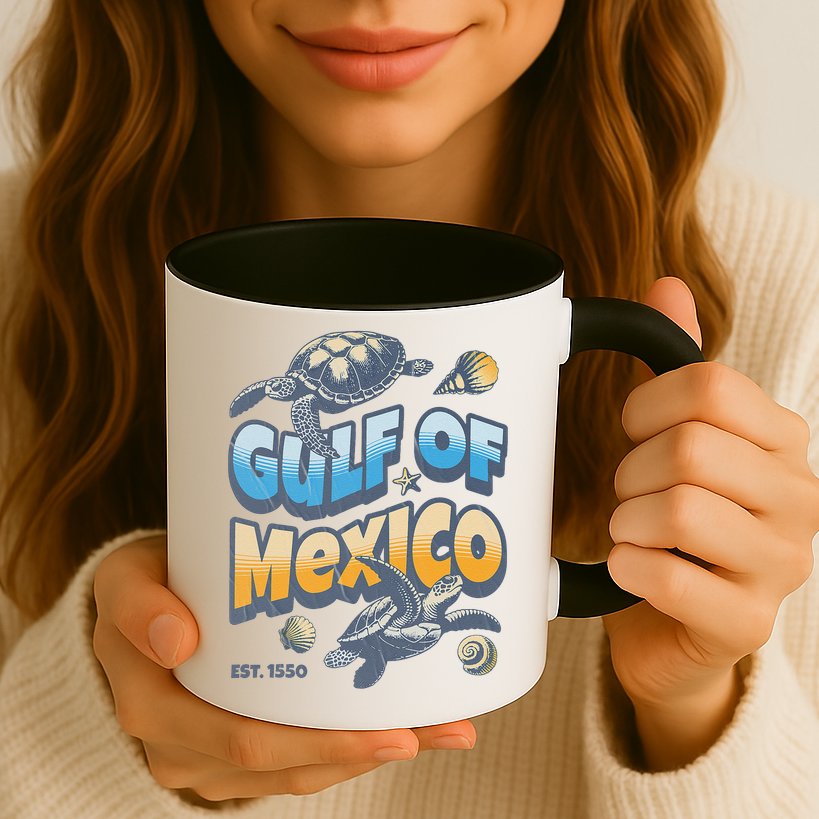 Gulf of Mexico Turtle Boho Vintage Gulf Of Mexico Forever Mug