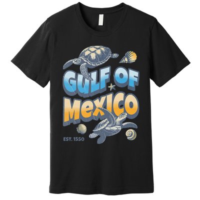 Gulf of Mexico Turtle Boho Vintage Gulf Of Mexico Forever Premium T-Shirt