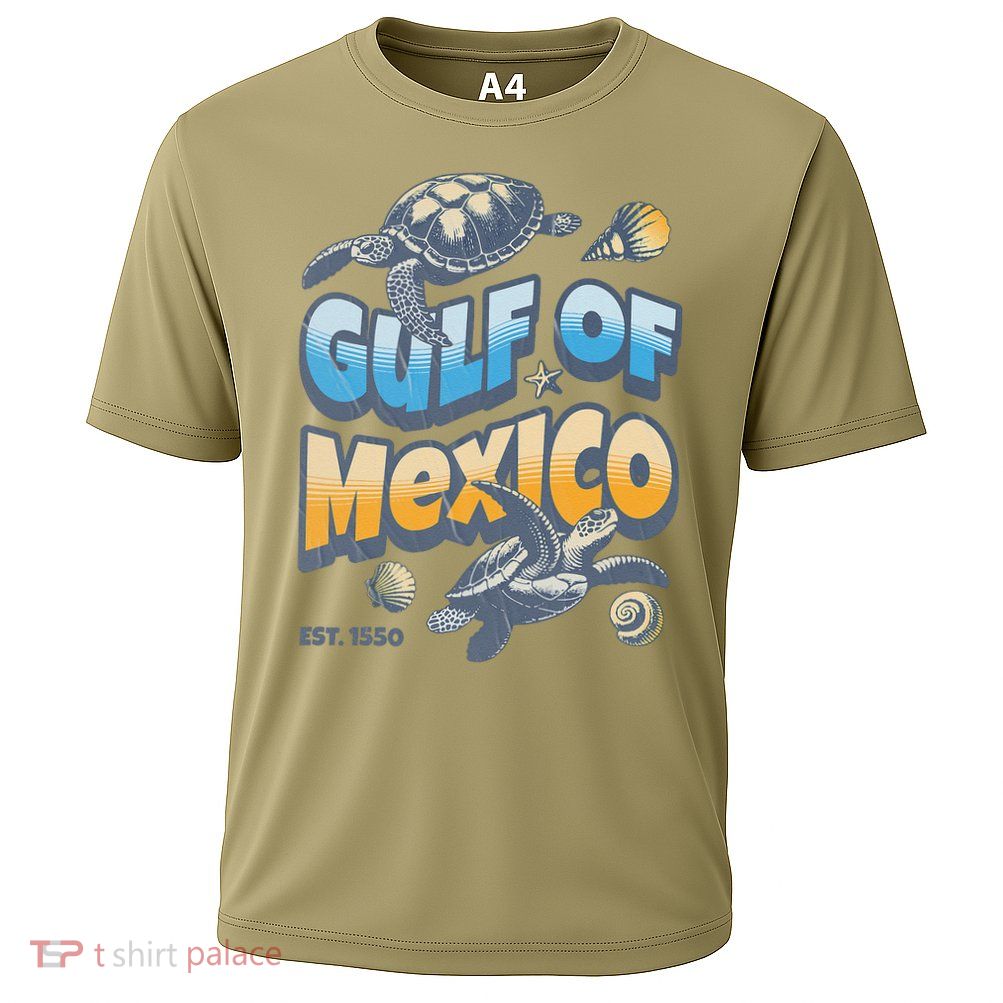 Gulf of Mexico Turtle Boho Vintage Gulf Of Mexico Forever Performance Shirt