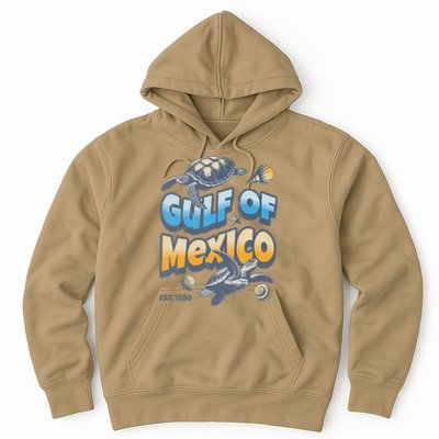 Gulf of Mexico Turtle Boho Vintage Gulf Of Mexico Forever Hoodie