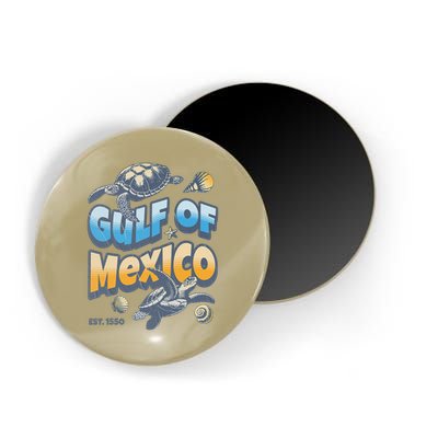 Gulf of Mexico Turtle Boho Vintage Gulf Of Mexico Forever Magnet