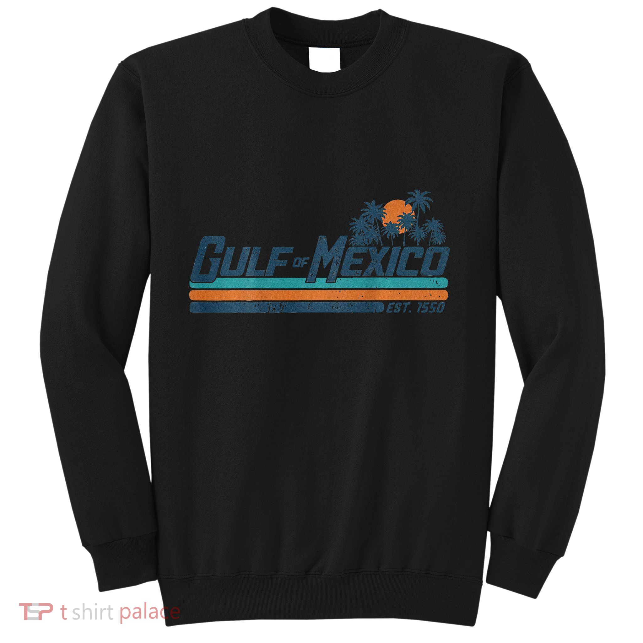 Gulf Of Mexico Est 1550 Retro Vintage Beach Sweatshirt