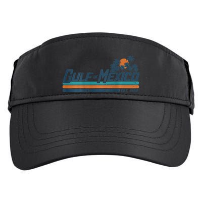 Gulf Of Mexico Est 1550 Retro Vintage Beach Adult Drive Performance Visor