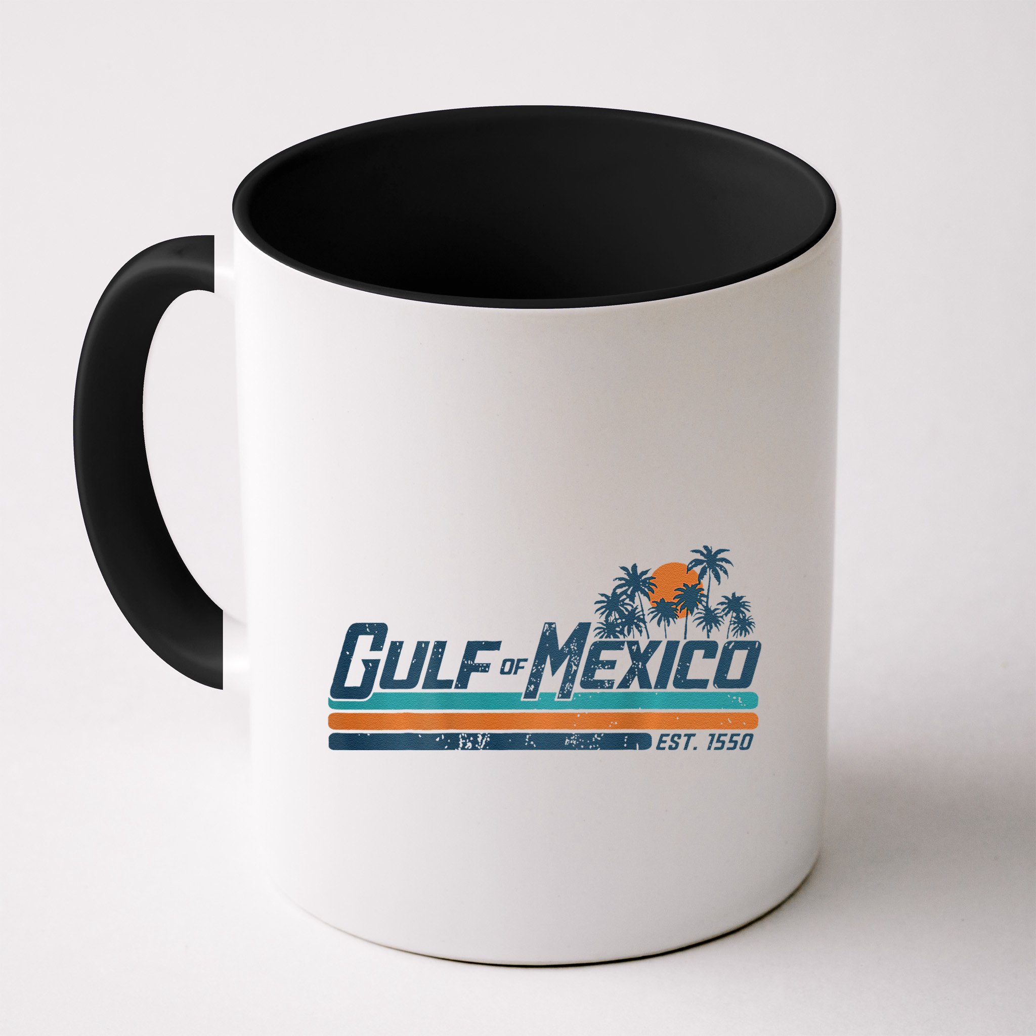 Gulf Of Mexico Est 1550 Retro Vintage Beach Mug