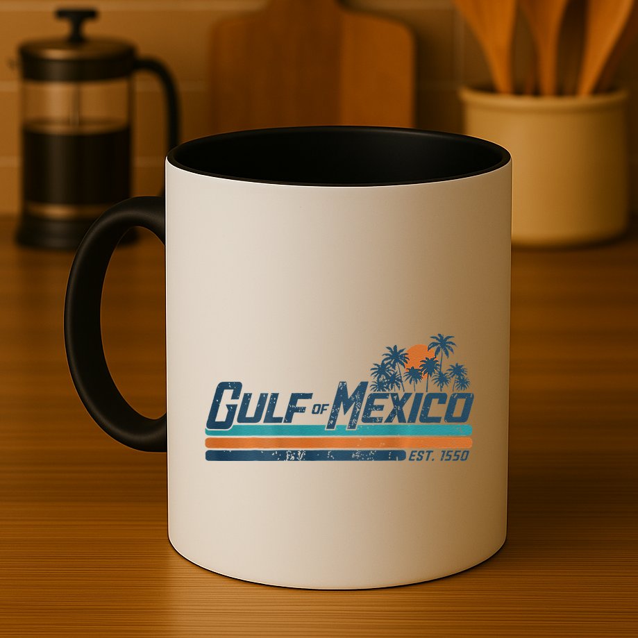 Gulf Of Mexico Est 1550 Retro Vintage Beach Mug