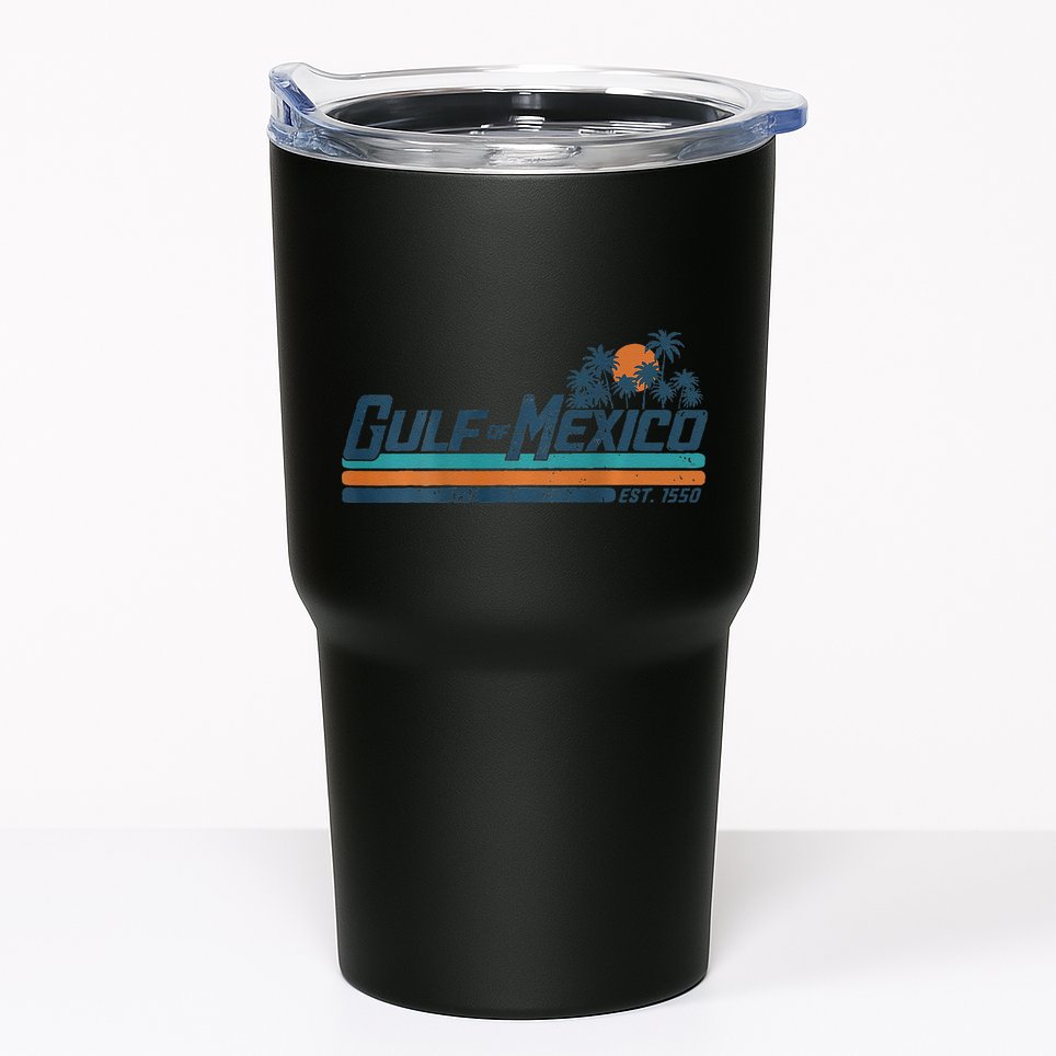 Gulf Of Mexico Est 1550 Retro Vintage Beach Tumbler