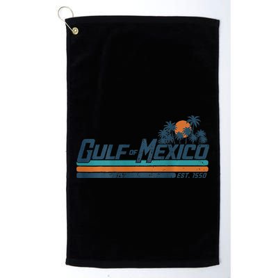 Gulf Of Mexico Est 1550 Retro Vintage Beach Golf Towel