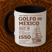 Gulf Of Mexico Name Origin 1550 Mug