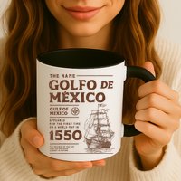 Gulf Of Mexico Name Origin 1550 Mug