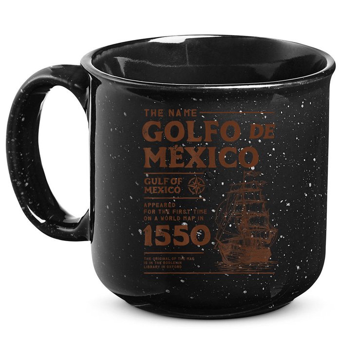 Gulf Of Mexico Name Origin 1550 15oz Campfire Ceramic Mug